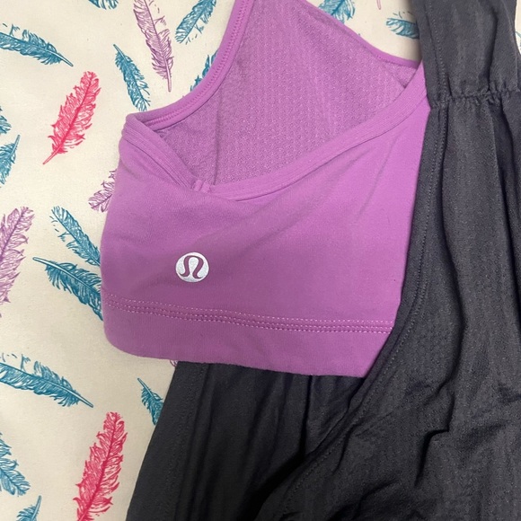 Lululemon Gray and Purple Tank Top - Picture 5 of 6